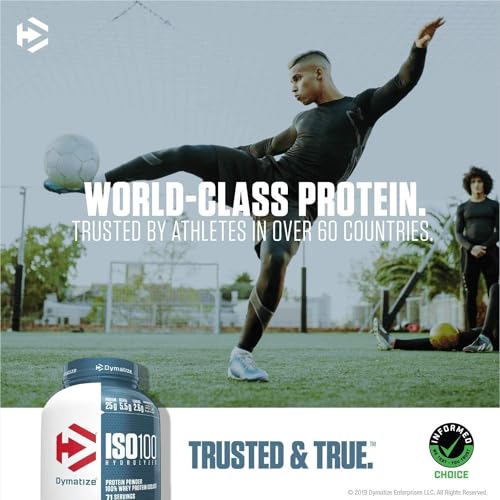 Dymatize ISO100 Hydrolyzed Protein Powder, 100% Whey Isolate Protein, 25g of Protein Dymatize