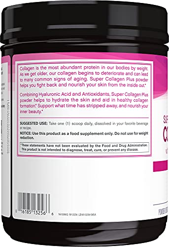 NeoCell Super Collagen Powder, Collagen Plus includes Vitamin C & Hyaluronic Acid NeoCell