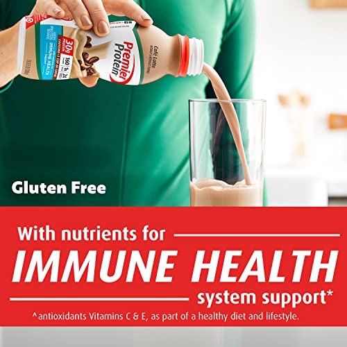 Premier Protein Shake, Café Latte Liquid, 30g Protein, 1g Sugar, 24 Vitamins & Minerals Premier Protein