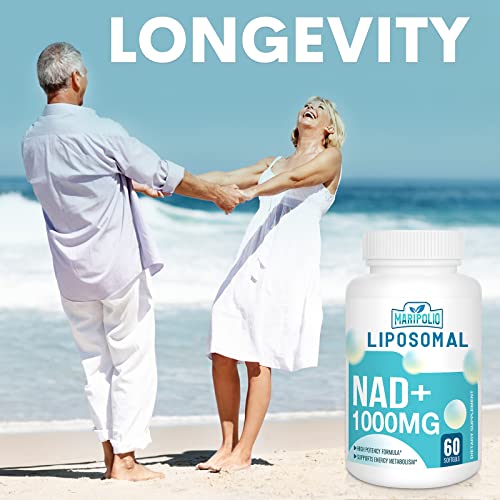 Liposomal NAD+ Supplement 1000 mg | Highest NAD Pontecy | Max Absorption | Pure NAD Maripolio