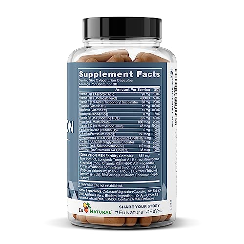 Conception For Him – Fertility Supplements for Men, Male Fertility Booster & Prenatal Eu Natural