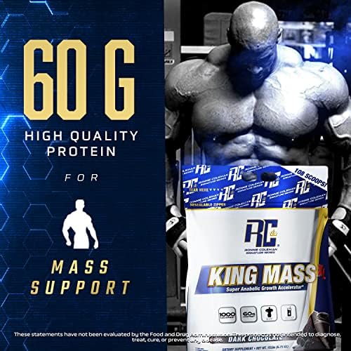 Ronnie Coleman Signature Series King Mass XL Mass Gainer Protein Powder, Muscle Gainer Ronnie Coleman Signature Series