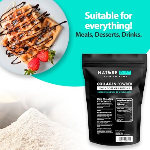 Nature Diet - Collagen Powder 600 g | Hydrolysate | Unflavored | Collagen Peptides | Source of Protein Nature Diet