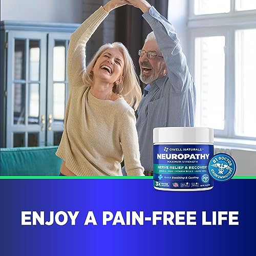 OWELL NATURALS Neuropathy Nerve Relief Cream - Maximum Strength Relief Cream for OWELL NATURALS
