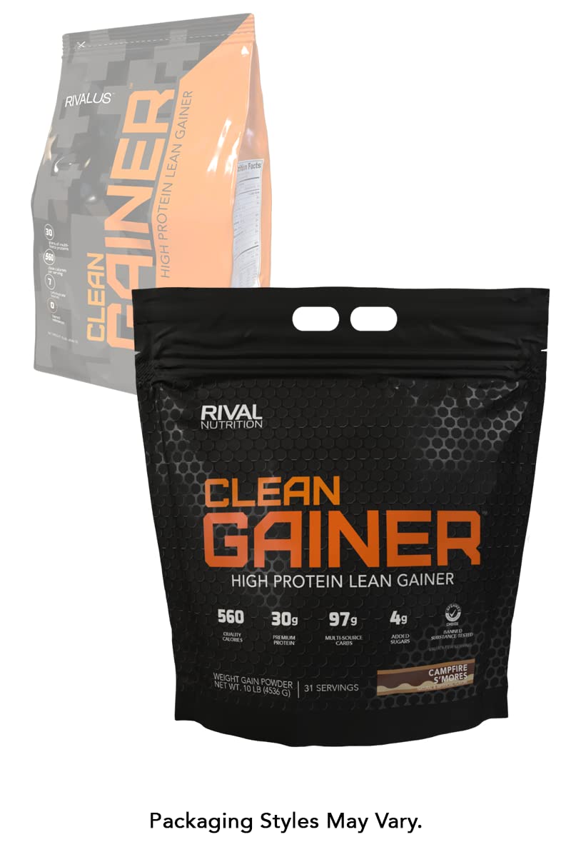 Rivalus Clean Gainer, S'Mores, 10 Pound Rivalus