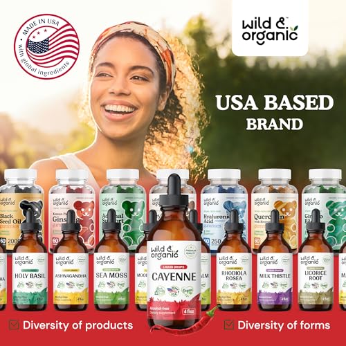 Cayenne Pepper Supplements - Organic Cayenne Pepper Tincture - Cayenne Pepper Liquid Wild & Organic