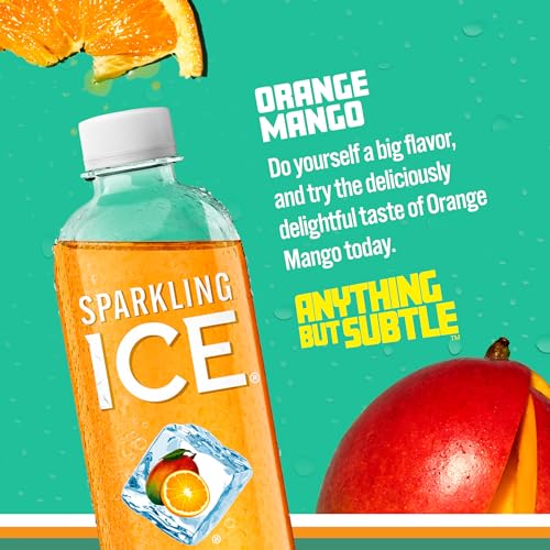 Sparkling Ice, Orange Mango Sparkling Water, Zero Sugar Flavored Water, with Vitamins Sparkling ICE