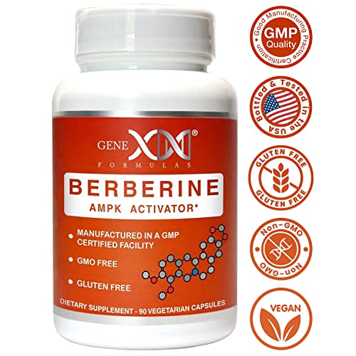 GENEX Berberine HCl 500mg (90 Capsules) | Powerful AMPK Activator, Supports Heart Genex Formulas