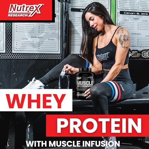 Nutrex Research Whey Protein Powder, Chocolate Muscle Infusion Whey Isolate w/EAA Nutrex Research