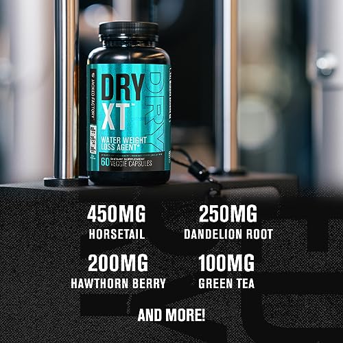 Dry-XT Water Weight Loss Diuretic Pills - Natural Supplement for Reducing Water Retention Jacked Factory