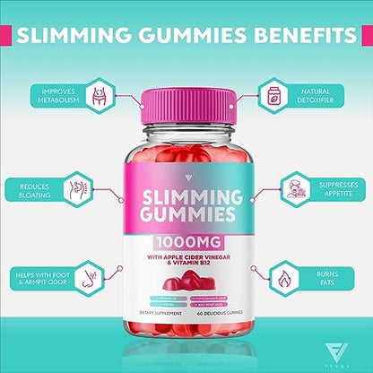 (3 Pack) Slimming Gummies It Works Slimming Gummies for Weight Loss with Apple Cider