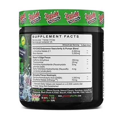 Psycho Pharma Edge of Insanity Pre Workout + Creatine Stack