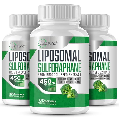 Osasuna Liposomal Sulforaphane 450MG, Maximum Absorption,180 Softgel
