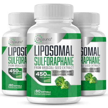 Osasuna Liposomal Sulforaphane 450MG, Maximum Absorption,180 Softgel