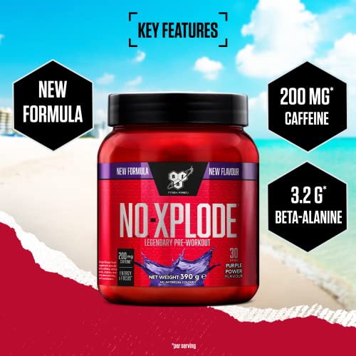 BSN Nutrition N.O.-Xplode Pre Workout Powder Food Supplement, Energy and Focus BSN
