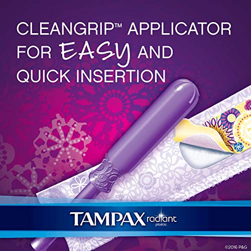 Tampax 29936 Radiant Tampons Regular Super, 84 Count (Pack of 1) Tampax