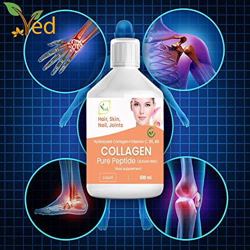 Liquid Collagen Peptides Supplement, Faster Absorption Dietary Hydrolyzed Drink Ved