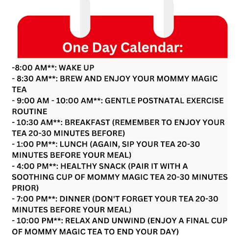 Mummy Magic Slim Tea - 100% Organic- Peach Flavor- Up To 40 Servings - 20 Count Mummy Magic