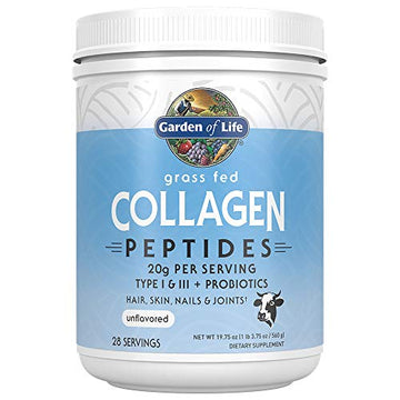 Garden of Life Grass Fed Collagen Peptides Powder – Unflavored Collagen Powder 