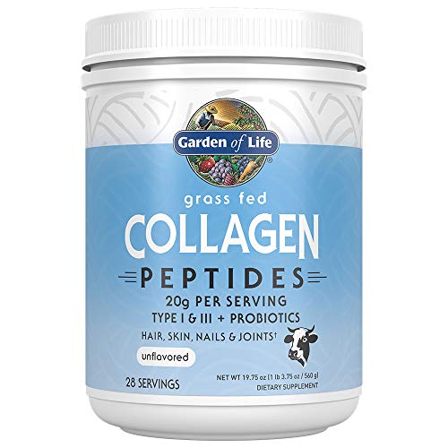 Garden of Life Grass Fed Collagen Peptides Powder – Unflavored Collagen Powder 