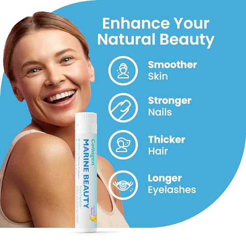 Swedish Nutra Marine Beauty Collagen | High Strength Type 1 & 3 Collagen to Rejuvenate Hair, Skin & Nails Swedish Nutra