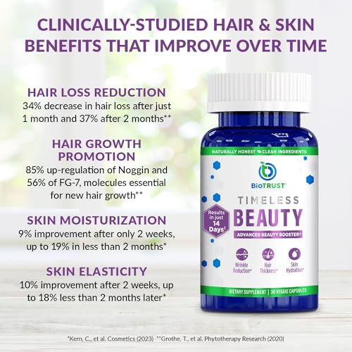 BioTrust Timeless Beauty Ceramide Booster – Hair & Skin Restoring Phytoceramides BioTrust