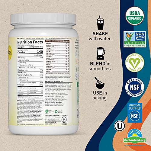 Garden of Life Vegan Protein Powder - 22g Raw Plant Protein, BCAAs, Probiotics Garden of Life