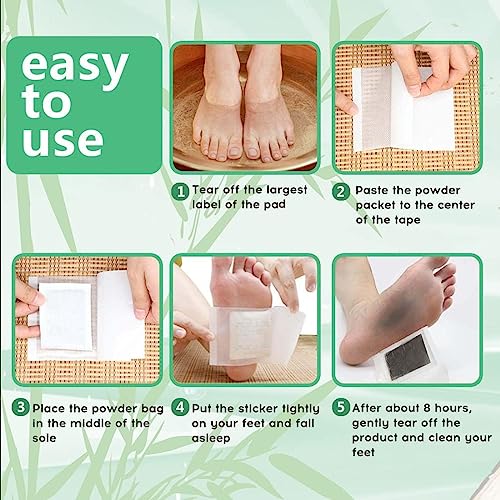 Foot Pads maguja 100Pcs Deep Cleansing Foot Pads for Stress Relief | Better Sleep | Foot Care maguja