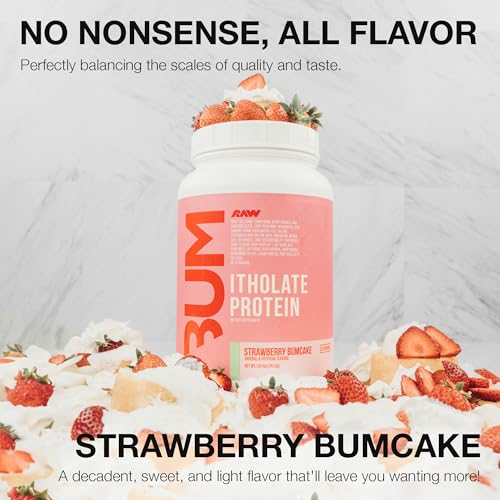 RAW Whey Isolate Protein Powder, Strawberry BumCake (CBUM Itholate Protein) RAW