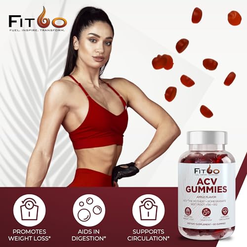 FIT60 Keto Apple Cider Vinegar Gummies with The Mother | Keto ACV Gummies for Advanced Healthy Weight FIT60