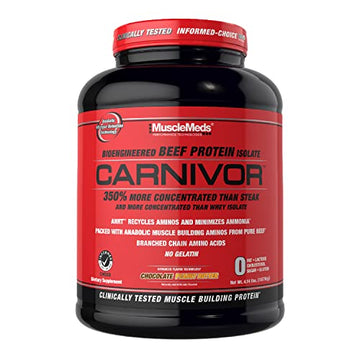 MuscleMeds Carnivor Beef Protein Isolate Powder, Chocolate Peanut Butter, 4.14 Pound