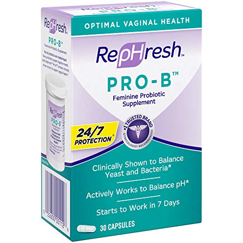 Rephresh Pro-B Probiotic Supplement for Women, 30 Oral Capsules (Pack of 2) Rephresh