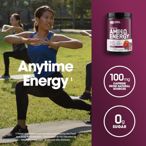 Optimum Nutrition Amino Energy - Pre Workout with Green Tea, BCAA, Amino Acids Optimum Nutrition