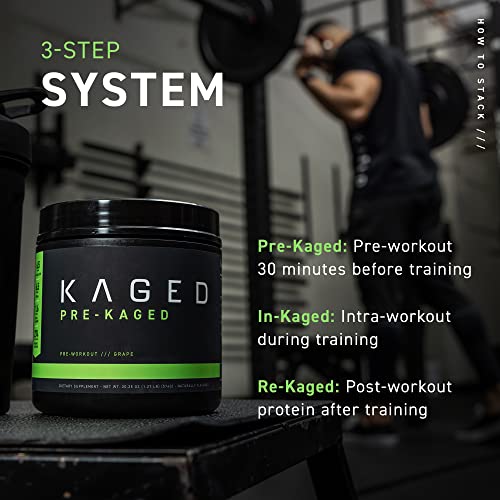 Kaged Original Pre Workout Powder | Krisp Apple | Pre-Kaged | Formulated with Creatine Kaged