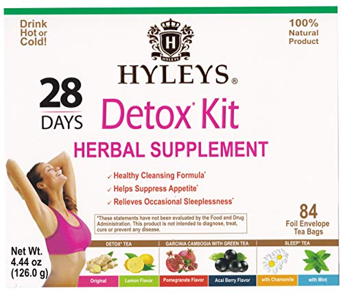 Hyleys Detox Tea for Cleanse - 28 Day Kit - 84 Tea Bags - Gift Gift For Mom For Mom HYLEYS