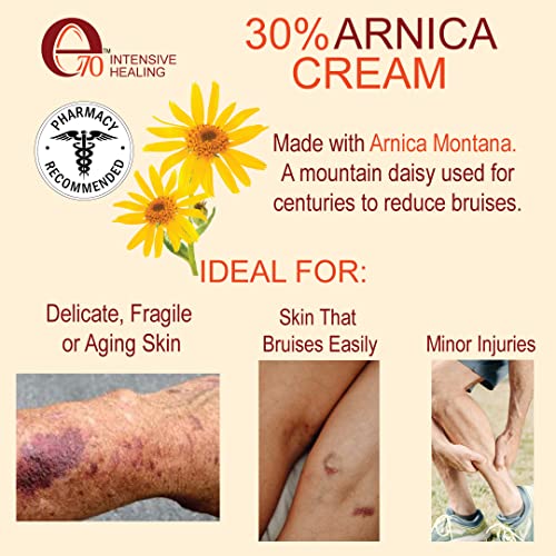 e70 Arnica Cream & Roll-On for Visible Bruise Relief, soothes Stiffness, Calms Swelling Formula e70