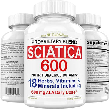 Sciatica Supplement with 600 mg Alpha Lipoic Acid - Sciatic Nerve Support Nuturna