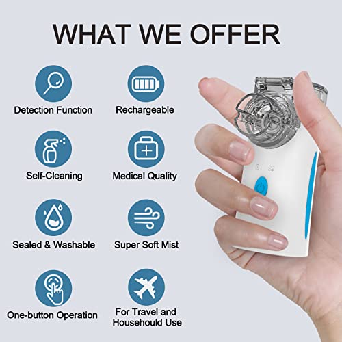 Portable Nebulizer - Rechargeable Nebulizer Machine for Adults and Kids Naweti