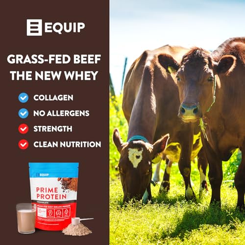 Equip Foods Prime Protein - Grass Fed Beef Protein Powder Isolate - Paleo and Keto Equip