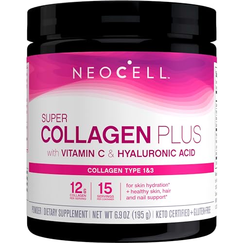 NeoCell Super Collagen Plus With Vitamin C and Hyaluronic Acid, For Skin Hydration NeoCell