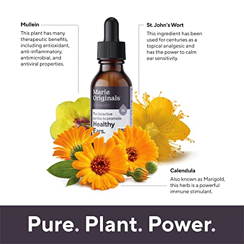Organic Ear Oil for Earache Irritation, All Natural Eardrops for Infection Marie Originals