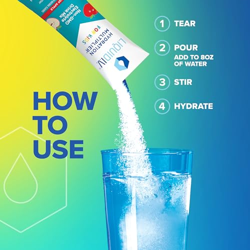 Liquid I.V. Hydration Multiplier Kids - Crisp Apple - Hydration Powder Packets | Electrolyte Liquid I.V.