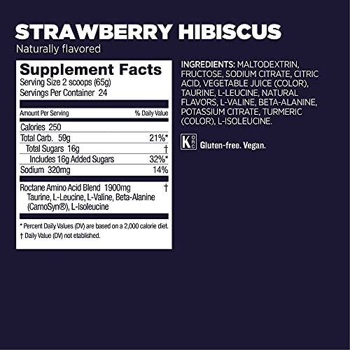 Gu Energy Roctane Ultra Endurance Energy Drink Mix, Strawberry Hibiscus