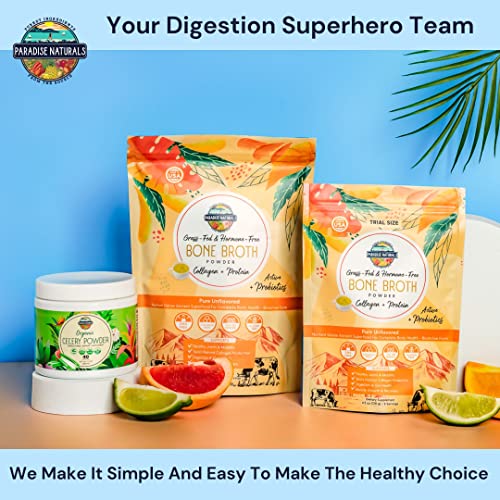 Organic Celery Juice Powder (40 Servings) Supports Gut Health, Detox Juice Cleanse Paradise Naturals, Purest Ingredients from the Source