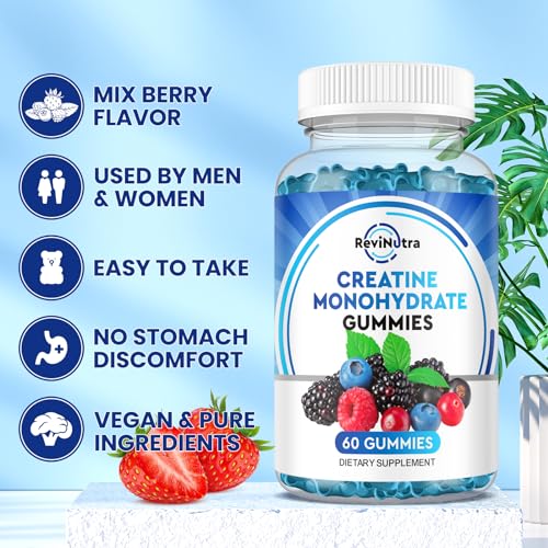 Creatine Monohydrate Gummies for Men & Women, Chewables Creatine Monohydrate My Store