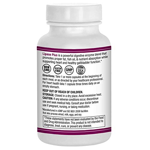 AST Enzymes Lipase-HP Plus – 90 Vegetarian Capsules - Fat Digestion Support – Keto Diet AST Enzymes