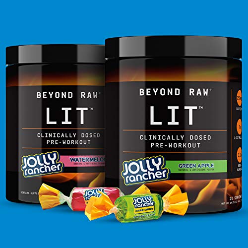 BEYOND RAW LIT | Clinically Dosed Pre-Workout Powder | Contains Caffeine, L-Citruline BEYOND RAW