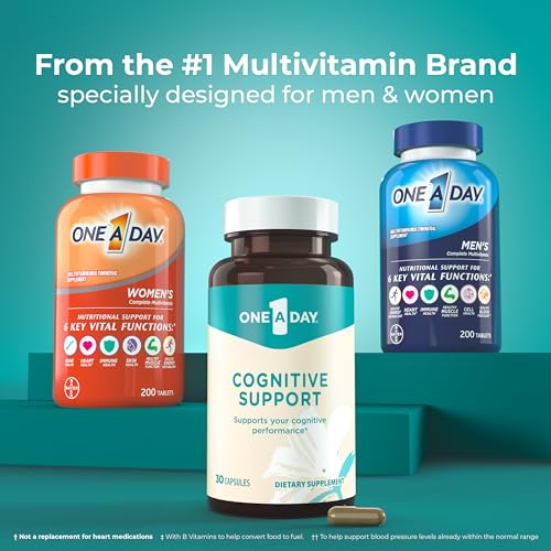 ONE A DAY Bundle Multivitamin for Women 200 Count Tablets Cognitive Supplement ONE A DAY
