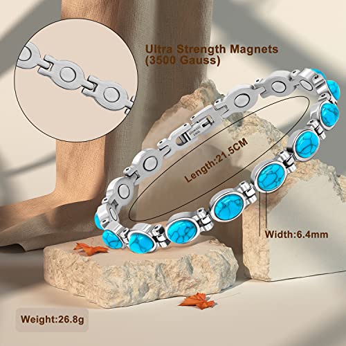 JEROOT Magnetic Bracelets for Women, Magnetic Bracelets with 3500 Gauss Exquisite JEROOT